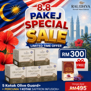 SPECIAL PROMO 8.8 - 5 Olive Guard+ Free 1 Saffron
